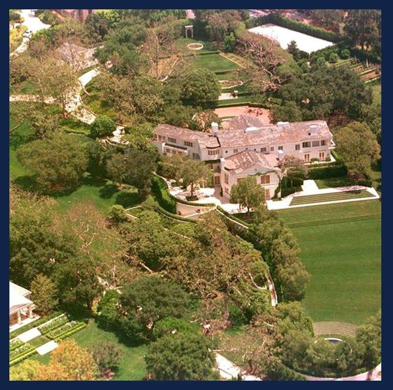 Oblique aerial of the estate